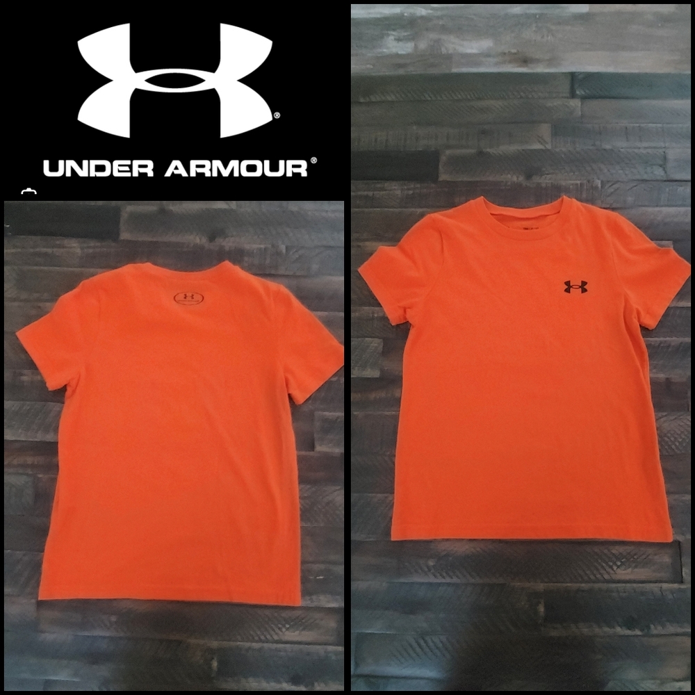 NWOT Under Armour orange loose t-shirt boys YSM